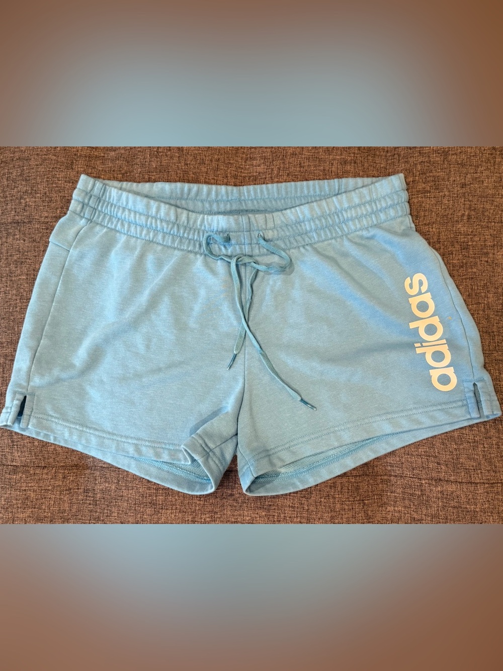 Adidas Women’s Turquoise/Blue Drawstring Shorts